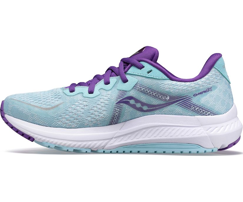 Women's Saucony Omni 20 Running Shoes Turquoise / Purple | Singapore 181NWYB